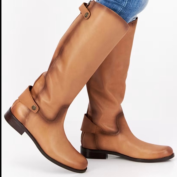 Sam Edelman Women's Mikala Leather Riding Boots 9.5- NOT WIDE CALF - Picture 1 of 11